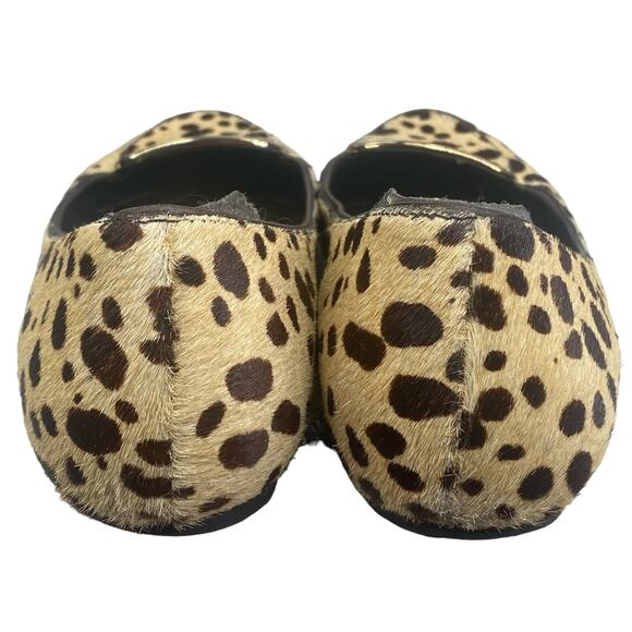 Tory Burch Women’s Jessa Cheetah Calf Hair Slii On Flats Size US 8.5 - Picture 8 of 11